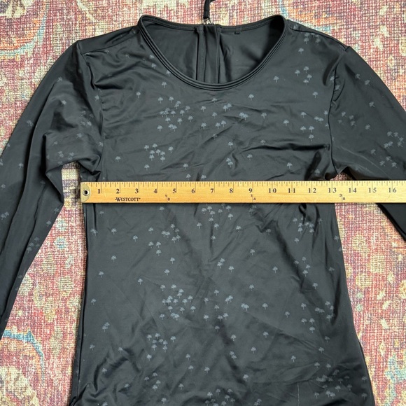 Uniqlo x Tomas Maier Collab Palm Tree Foil Swim Large Rashguard - Picture 5 of 9